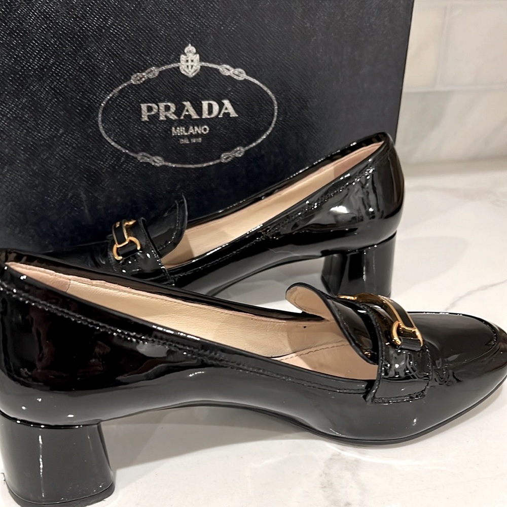 Prada loafer - Patent leather in great condition.  Lightly used. Box included.